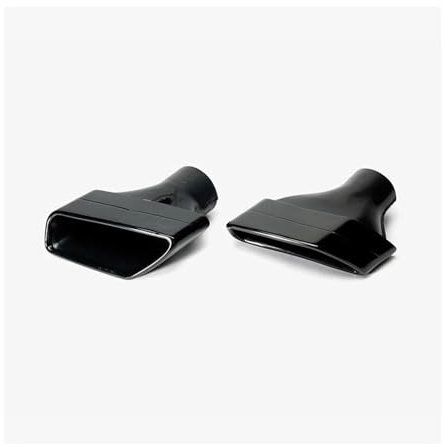 Endrohr Schalldämpfer Für B&MW G30 G38 525i 530i 528i Edelstahl Auto Auspuffblende Schalldämpfer Quadratische Düse Design Rohr 1 Paar(Schwarz)