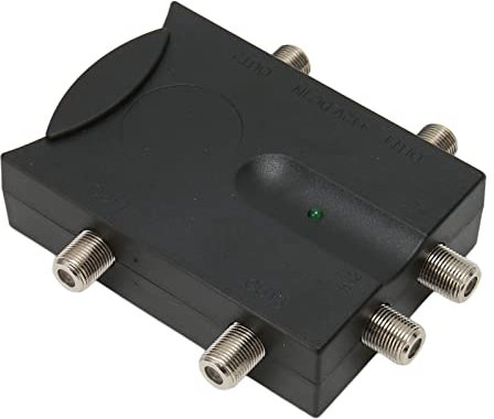 Amplificatore di segnale TV 2 in 4 Out con equalizzatore – Amplificatore antenna ad alte prestazioni senza perdita per HDTV, TV via cavo e più dispositivi TV