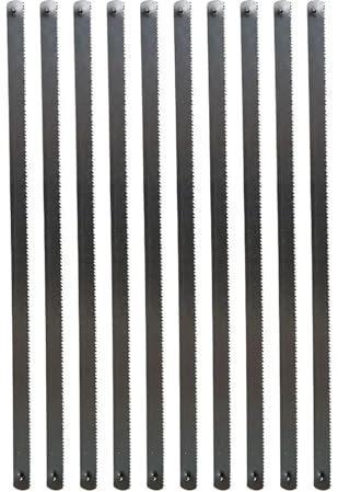 Jingyingtt 10 Stück 6 Zoll 24T Mini-Bügelsägeblatt Multifunktionales Sägeblatt Metall-Kunststoff-Schneiden 150mm Bügelsäge Universal-Schneidklingen Werkzeuge