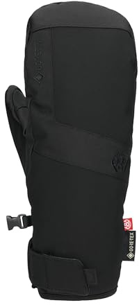 686 Men's Gore-TEX Linear Under Cuff Mitt - 3L Softshell Fabric with Micro Tricot Lining - Water & Weather Resistant - Black, Large