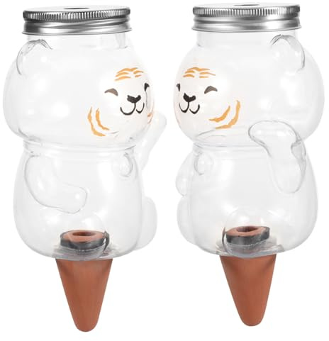 TOYZFRIENDY 2piezas Regaderas Automáticas Transparentes Dispositivos De Riego para Jardín Herramientas De Agua para Plantas para Suculentas y Jardinería