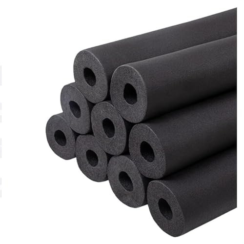Schwarz Rohrisolierung Kautschuk Isolierschlauch, Innendurchmesser 6-110mm, Dicke 9-30mm Schaumstoffschlauch für Isolierte Rohre und Dämpfungseigenschaften(76mm*20mm*1.9m)