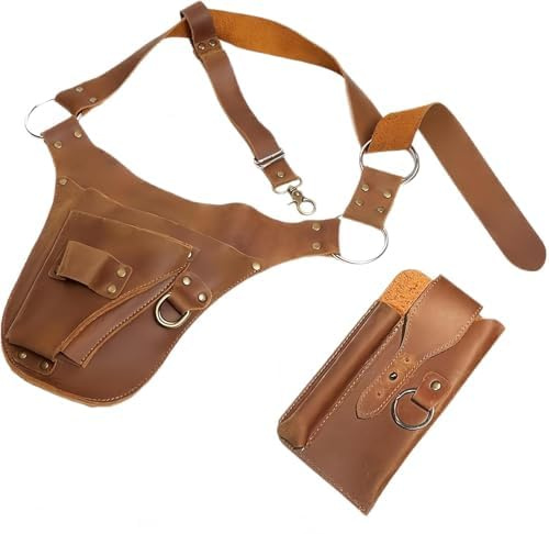 Ceinture à outils de jardin, ceinture d'outils de jardin, organisateur portable en cuir PU lourd, multifonctionnel pour femmes et hommes jardiniers New version