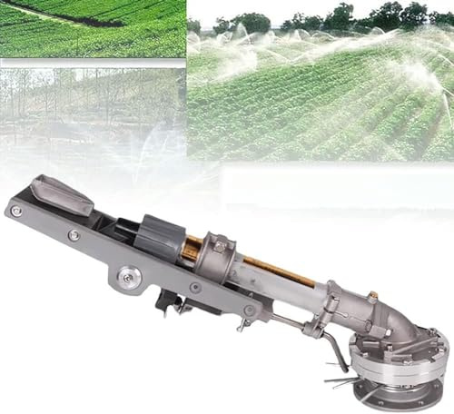 Vattensprinkler för gårdar och fruktträdgårdar, justerbar hastighet och vinkel, 360° bevattningsspray med täckning på 10-100 m