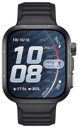 HUAWEI WATCH FIT 5 Pro Smart Watch, 1,92 tum safirglas Display Fitness Tracker, GPS, EKG, SpO2, Sömnhälsoövervakning, NFC Pay, upp till 10 dagars batteritid aktivitetsmätare, Android och iOS, svart