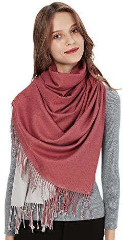 Foulard Echarpe xxl echarpe printemps Femme Homme 200 * 70CM Hiver Touché Soyeux Multi-Couleur Elégant Châle Doux pour Mariage Party Soiree, Flry12, Taille unique