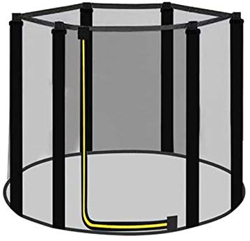 APJJ Sicherheitsnetz Trampolin 120/140/150Cm Für Gartentrampoline,Trampolin Ersatznetz Sicherheitsnetz Trampolinersatznetz, UV-Beständig Reiãÿfest Trampolin-Zubehör, Ersatznetz, Mit Reißverschluss