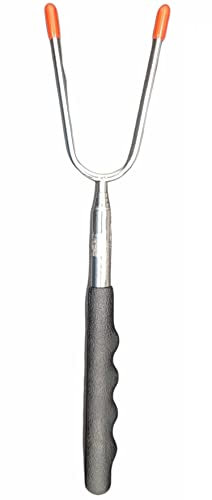 Teleskop-Grillgabel, Lagerfeuer-Bratstab, ausziehbar von 25,4 cm bis 83,8 cm lang, ideal für Grillen, Hot Dogs, Smores (1 Stück)