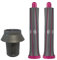 1 Pair 30mm/1.2in Long Hair Curling Barrels Curler Tube Wand for Dyson Airwrap Styler Attachment Parts, with Converting Adapter