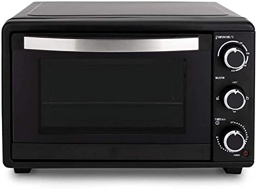 Horno Horno Microondas Solo en Silver Tact Premium Convección Horno Halógeno Cocina Mini Horno con Grill Eléctrico y Doble Placa Vitrocerámica Happy Life