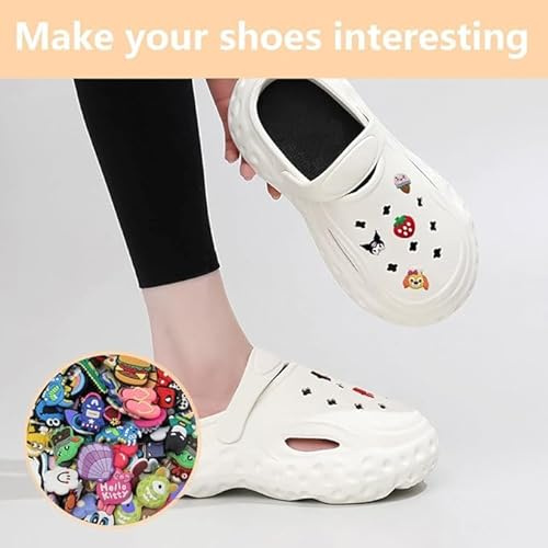 BECILES 25 PCS Schuhdekoration Schuh Anhänger, schuhanstecker dress it up knöpfe schuh charms Schuhmarke Gummi Kreativ und süß Zum Dekorieren von Schuhen Schulranzen