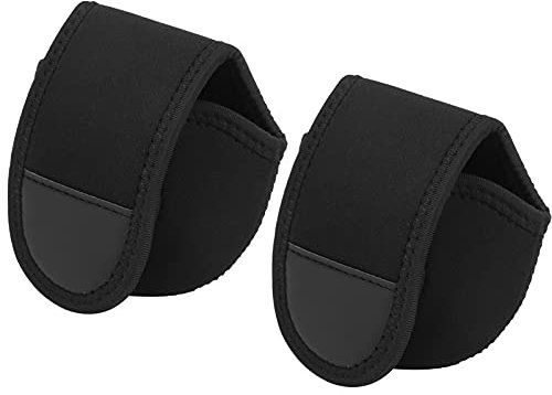 Dioche Funda para Carrete Baitcaster, Funda para Carrete de Lona, ​​2 uds., Funda Protectora para Carrete Baitcasting, Funda Protectora Impermeable para Carrete Baitcast