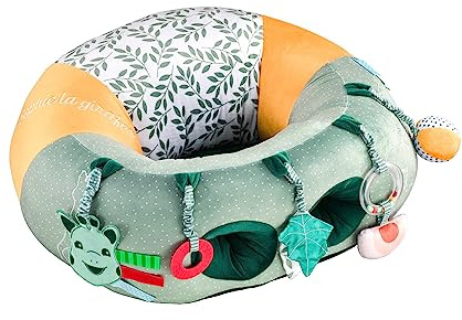 Sophie la Girafe Baby Seat & Play 2-in-1 Activity-Sitz Baby ab 3 Monaten | Sehr bequemer, rutschfester Schaumstoff | inklusive Beißring, Spiegel und Rasselball | Geschenkidee für Mädchen und Jungen