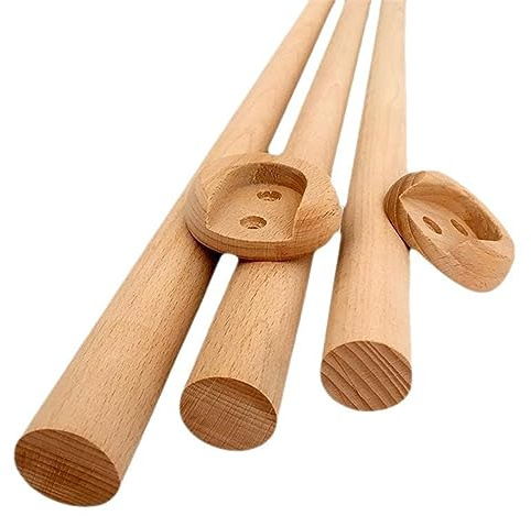1 Stück Runden Kleiderschrankstange Kleiderstange - Hölzern Schrank-Stange Schrankrohr - Länge 50-150cm - Stange für Garderobe und Nische (Color : D2.5cm/0.98IN, Size : L 110cm/43.3In)