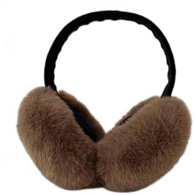 ZUMAHA Solide Ohrenklappe aus weichem Plüsch, Ohrenwärmer, Winter-Ohrenwärmer für Frauen, pelzig, gemütlich, Kälteschutz, Damen-Ohrabdeckung