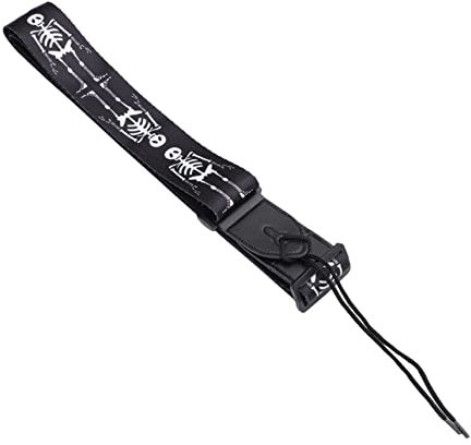 Amosfun 1stück Verstellbarer Gitarrengurt Mit Schädel-design Schultergurt Für Akustik Gitarre Langlebiger Gitarrenstrap Für Männer Und Frauen Komfortabel Und Stylisch