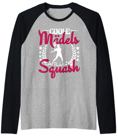 Squash Squashspielerin Coole Mädels spielen Squash Raglan