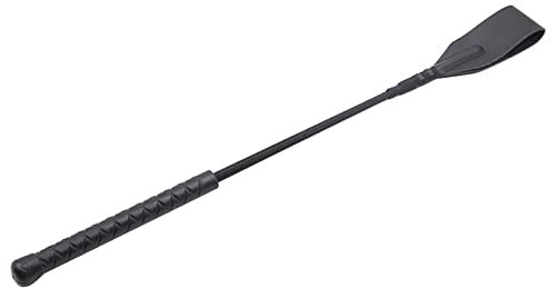 xbiez 18-Zoll Reitgerte Pferdepeitsche Leichte PU Leder Pferdepeitsche Tragbare Peitsche Bühnenperformance Requisiten Schläger Pferdepeitsche Ledertraining