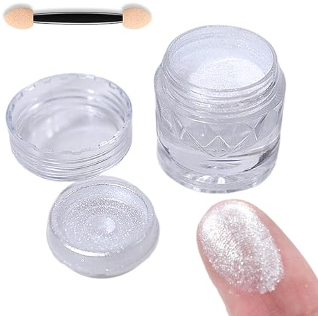 Polvo de pigmento brillante para uñas, efecto espejo, para manicura, decoración, polvo de uñas con purpurina, polvo de uñas brillante, polvo de arte para uñas