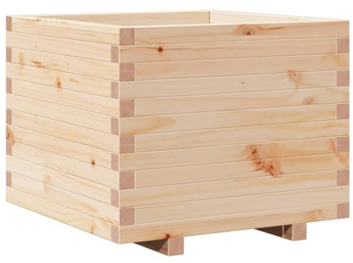 vidaXL Jardinière 60x60x49,5 cm Bois de pin Massif