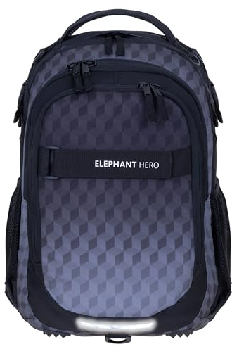 Elephant Schulrucksack HERO SIGNATURE Rucksack (Black Cube 12868)