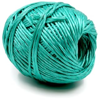 Heavy Duty 200 lbs Strong Polypropylene Tomato Twine, Garden Plant Tie String, Greenhouse Trellis Twine, Durable PP Tying Twine for Bundling, Packaging, Gardening, Farming (White/Green), 164FT
