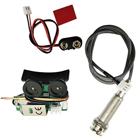 Hethlif Unter Sattel Piezo Pickup Onboard Preamp System fuer Akustikgitarre