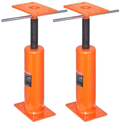 VEVOR House Floor Jacks, 2 Pack, 12-16 Height Range, 9700 lbs Max Load Capacity Per Unit, Adjustable Support Beam Basement Jack Post Pole for Leveling, Steel Telescoping Jack for Temporary Support