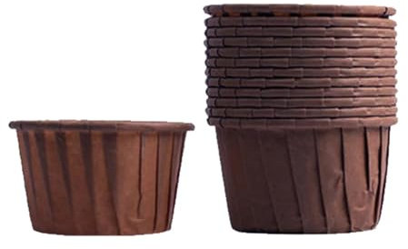 Emballages de cupcakes en papier, gobelets à Muffins, boîtes à muffins, outils de bricolage, fournitures de cuisine, 50 pièces/paquet(Chocolate)