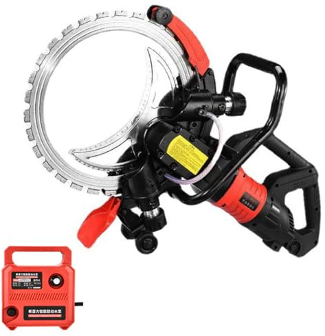Scie À Béton Électrique 8800 W/9500 W,Scie Annulaire Haute Fréquence,Machine De Découpe Murale,Profondeur De Coupe 29 CM, Coupe sans Poussière,pour Couper Béton,Pierre,Brique