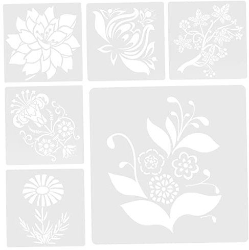 SEWOART Blumenstrauß-zeichenvorlagen-set Wiederverwendbare Schablonen für Wandkunst und Heimdekoration