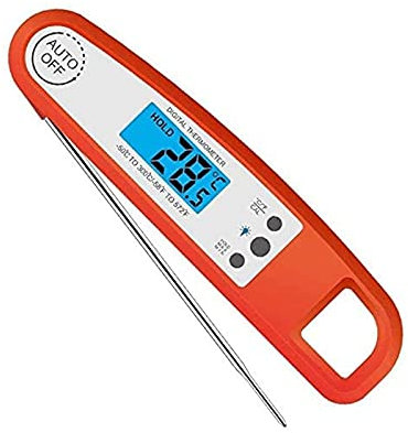 Termometro for carne, termometro for alimenti a lettura istantanea for cucinare, termometro da cucina digitale impermeabile con retroilluminazione, termometro da cucina ultra veloce Sonda lunga for gr