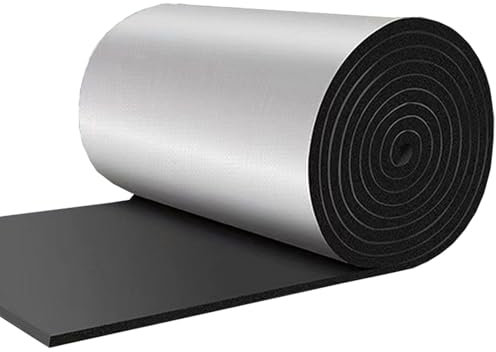 Rouleau de Panneaux réflecteurs isolants pour radiateur, Film Aluminium réfléchissant Auto-adhésif pour Isolation phonique et Thermique, matériau Isolant et réfléchissant en Mousse, épaisseu