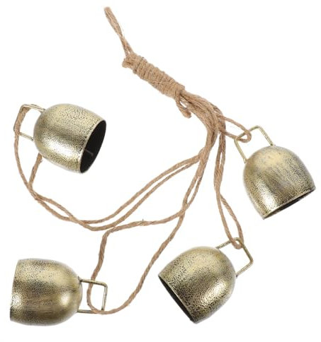 IMIKEYA Kuhglocke Hängend Mit Seil Vintage-Glocke Aus Metall Rustikale Wanddekoration Für Weihnachtsdekorationen Kuhglocken Im Rustikalen Stil