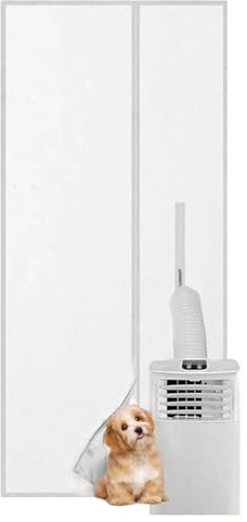 Sionhiuo Kit de Ventana para Aire Acondicionado Portátil | Kit Ventilación AC Para Puerta Corredera | Soporte Ajustable Sellado para Dormitorio Cocina Salón