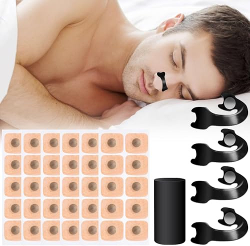 Dilatatore Nasale Magnetico – 60 Cerotti Nasali Magnetici Antirussamento - Divaricatore Nasale con Stecche Riutilizzabili e Applicatore di Precisione – Comfort, Respirazione Libera e Sonno Profondo