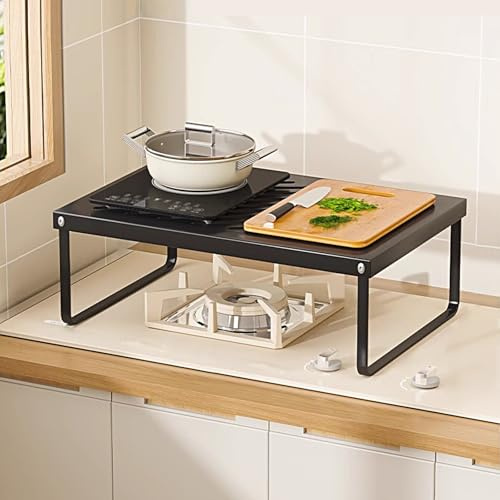 Coperchio Piano Cottura, Copri Piano Induzione, Copri Piano Cotturaper Fornelli a Gas, Fornelli Elettrici, Forni e Lavelli da Cucina(Black,34x27x15cm/13x10x5in)