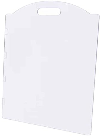 Fenteer Puerta para Perro Acrílica Transparente Panel Mascotas Barrera de Seguridad, 50x60 cm Corralito Perro Plegable, Valla para Perros con Puerta y Manija, para Gatos Cachorros de Casa Dormitorios