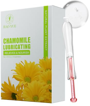Lubrificante Ad Acqua Naturale con Acido Ialuronico e Estratto di Camomilla, Lenitivo e Idratazione Duratura, Adatto a Pelli Sensibili e Facile da Pulire,10Pcs