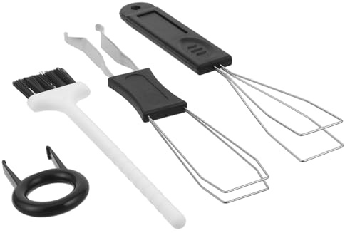 SEWACC Kit Extracteur Touches Clavier Mécanique 4 Pièces Métal avec Brosse Nettoyage – Outil Démontage et Entretien Clavier Polyvalent pour Réparation et Maintenance Facile