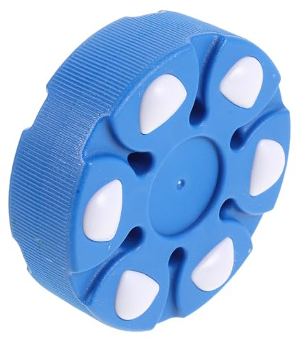 MAGICLULU Disco de Hockey sobre Patines para Entrenamiento Callejero Ruedas, Plástico Resistente y Tamaño Reglamentario, Azul, para Práctica en Interiores y Exteriores, Discos