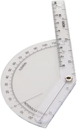 Orthopädischer Winkelmesser, Genaue Skala, Orthopädisches Lineal, Transparentes, Genaues Orthopädisches Winkellineal aus Kunststoff mit Einem Bereich von 120 Grad