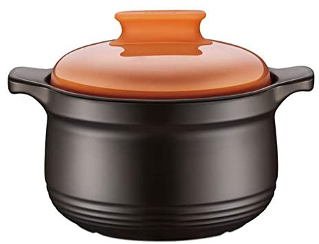 Ceramic Stockpot, High Efficiency and Energy Saving, Clay Pot Cooking, for Stew Chicken Soup, Steam Vegetables and Corn or Cook Fitness Food