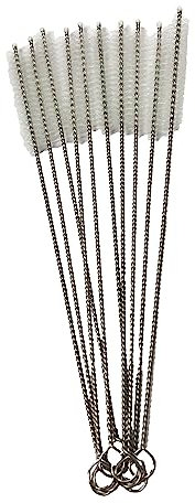 Sunload Reinigungsbürsten Set 10mm Durchmesser für Kaffeemaschinen, Aquarium, Schläuche, Trinkhalme, Milchschlauchbürste, Strohhalmbürste - 10 Stück
