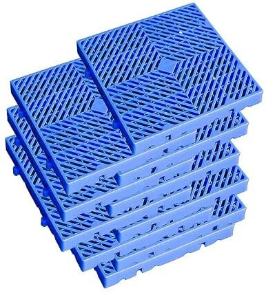 LYXXW Versand Lagerung Gitter Pads, 50X50x0.5cm X10 Paletten Außenlagerschrank Feuchtigkeitssicherer Belüfteter Gitterrost Palettenboden Feste Lagerhalle pad Für Supermarkt Haustier