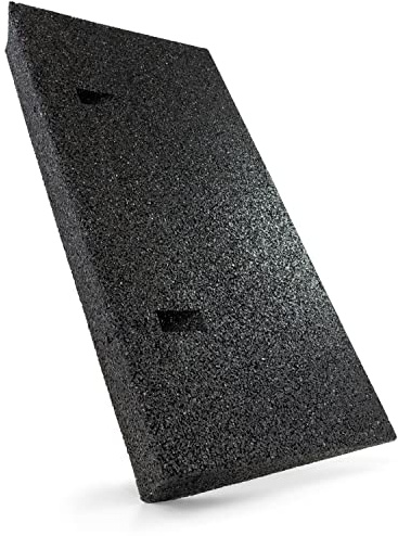TOPRUBBER ® Bordsteinrampe 500x250x70 Bordstein Auffahrrampe aus Gummigranulat