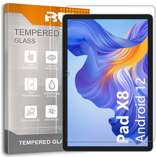 REY Pellicola salvaschermo per Honor Pad X8 10,1, Pellicole salvaschermo Vetro temperato, di qualità Premium Tablet