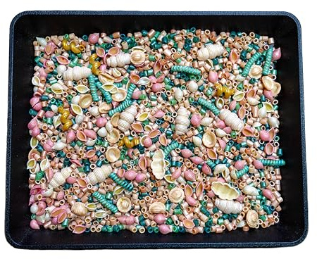 Open Ended Toys: Ocean Sensory Bin Filler, Sensory Filler, Sensory Pasta, Sensory Table, Sensory bin Tools, Sensory bin Toys, Arts and Crafts (8 Cups)