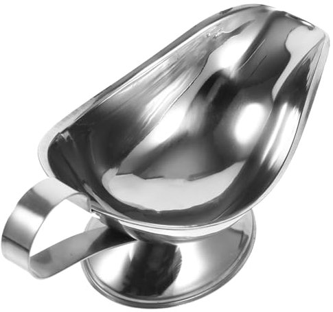 Ciieeo 2 Contenitori Per Salse in Acciaio Inox Per Condimenti Per Bistecche E Salsa Di Pomodoro Con Manico 21x9 5x8 Cm
