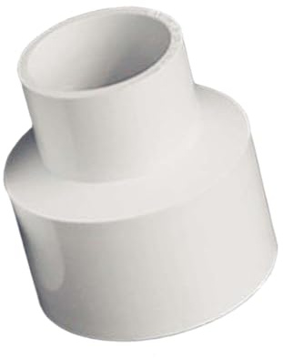 Generic Vakuumschlauchadapter, Grau, PVC, 50 mm bis 63 mm, 1 Stück